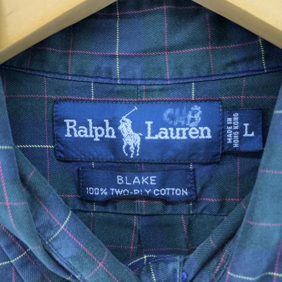 古着 90年代 ラルフローレン POLO RALPH LAUREN チェック柄 長袖
