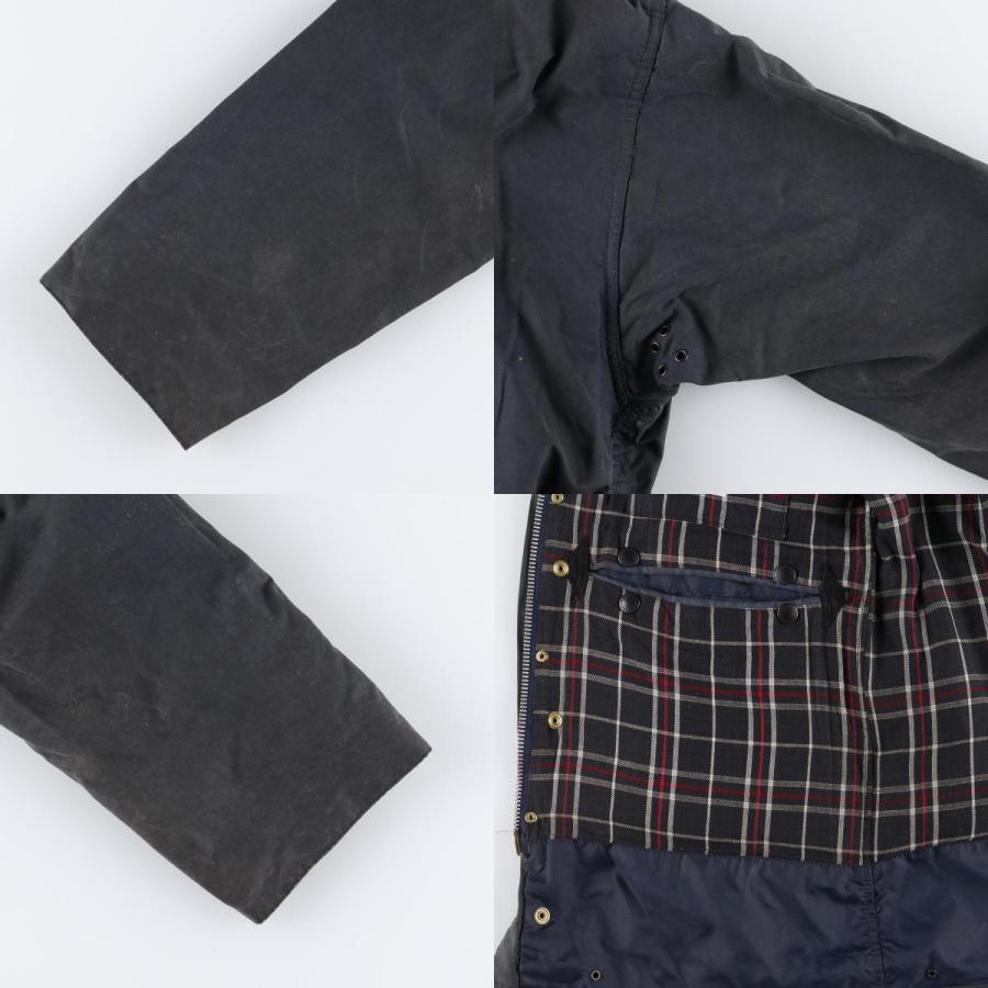 【Barbour】Border オイルドジャケット 87〜90年代英国 古着 古着 80~90年代 バブアー Barbour BORDER ボーダー 旧3ワラント