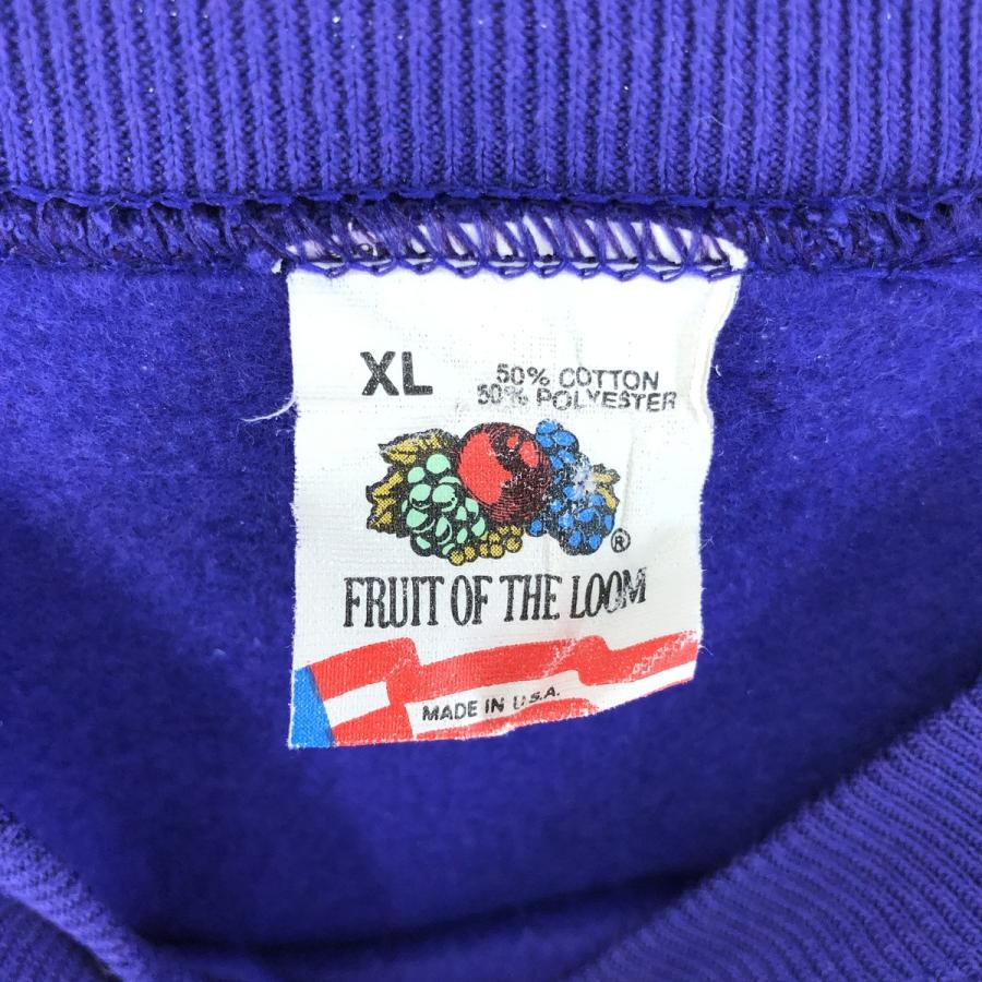 90sフルーツオブザルーム古着無地ブランクスウェットシャツトレーナーUSA製 FRUIT OF THE LOOM 古着 90年代 フルーツオブザルーム 無地