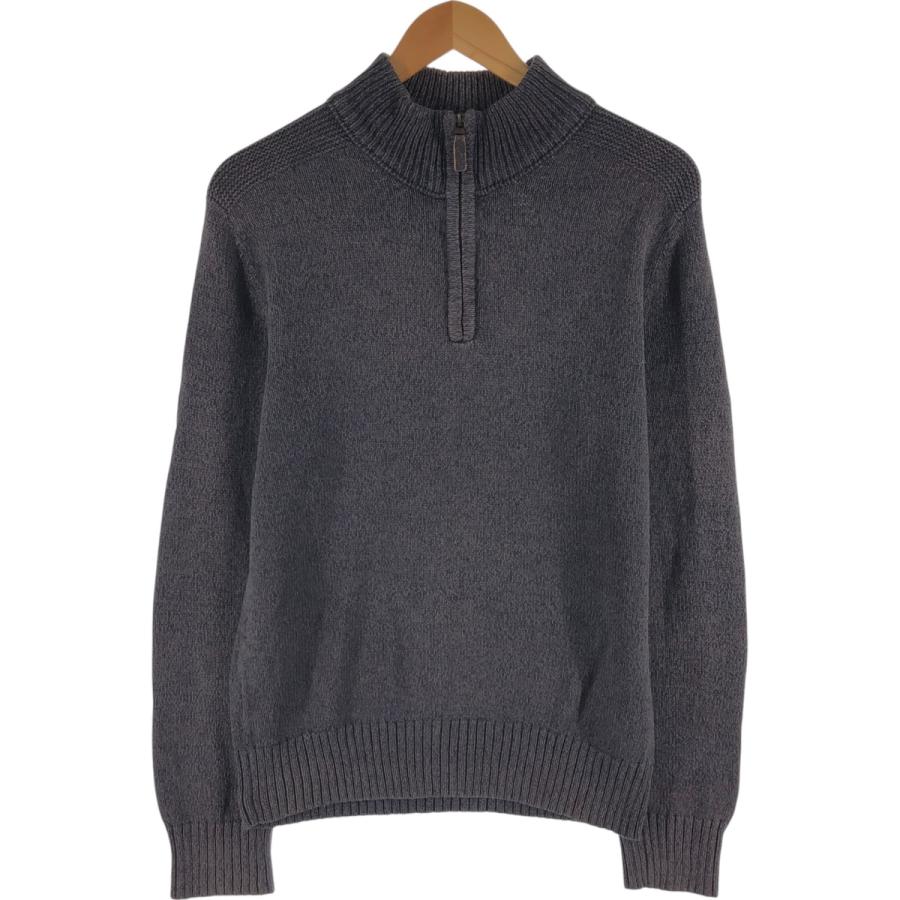 Eddie Bauer 古着 エディーバウアー コットンニットハーフジップ