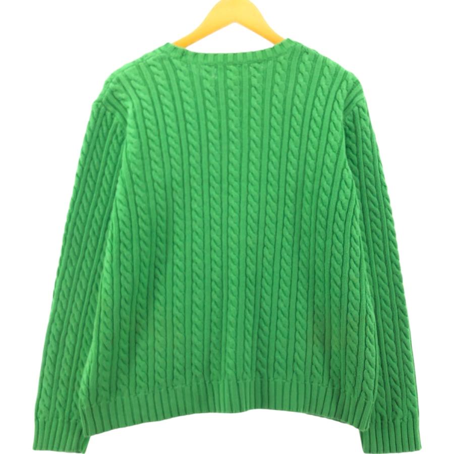 Ralph Lauren - 古着 ラルフローレン Ralph Lauren LAUREN ローレン ケーブル編み コットンニットセーター レディースM相当 /eaa502029 古着 ラルフローレン Ralph Lauren LAUREN ローレン ケーブル