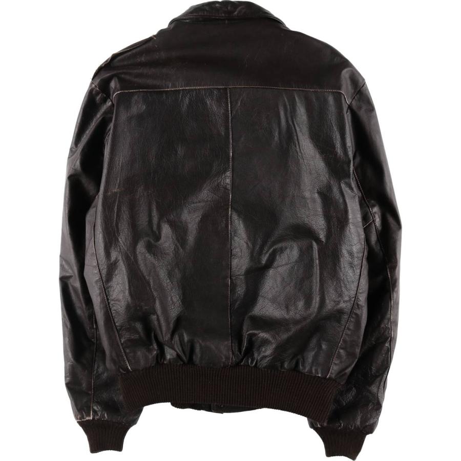 古着 80~90年代 OAKTON LIMITED A-2タイプ フェイクレザー