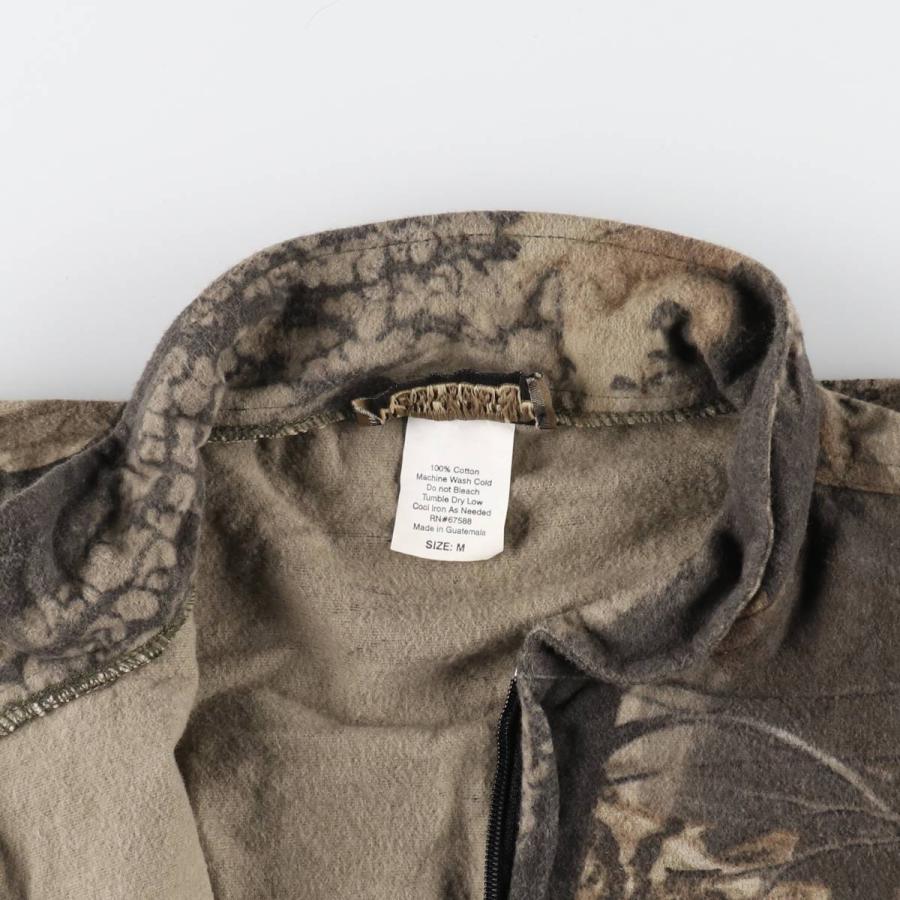 古着 WHITEWATER OUTDOORS 迷彩柄 リアルツリーカモ ジップアップ