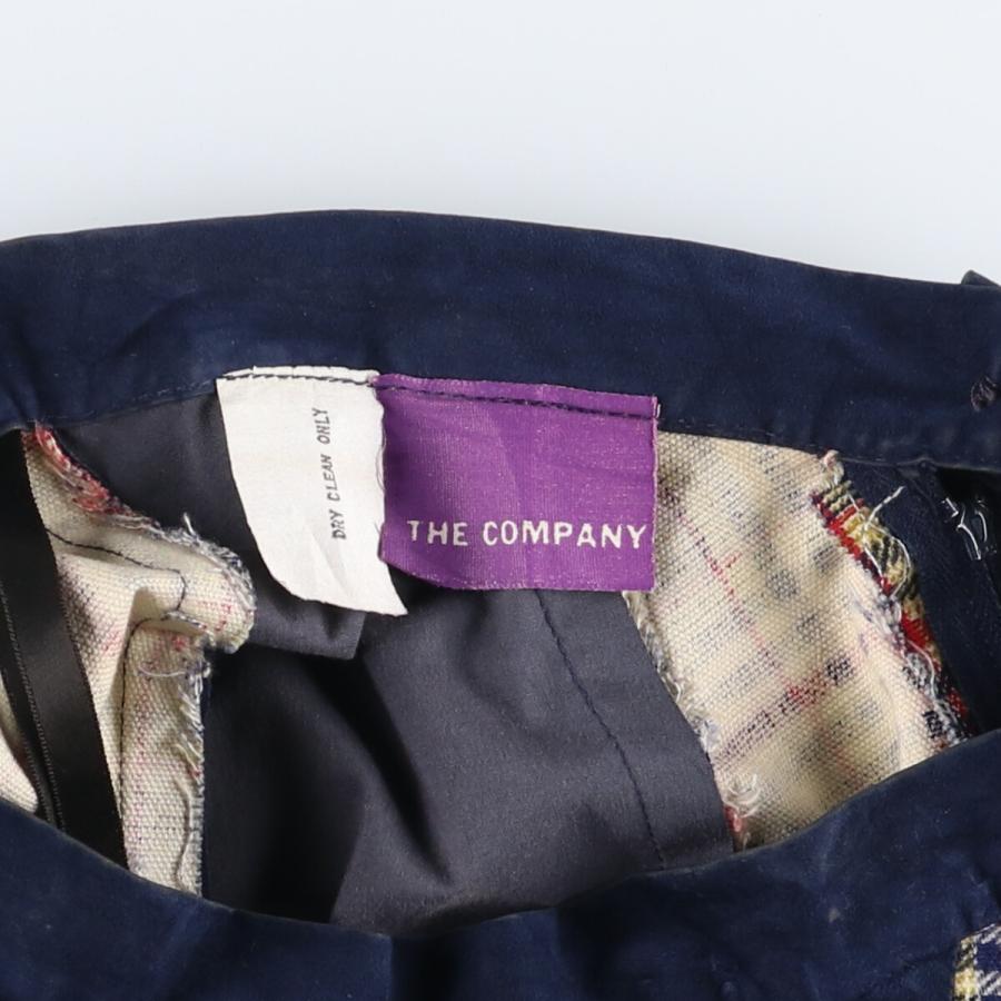 古着 80年代~ THE COMPANY チェック柄 マキシ丈 フレアスカート  