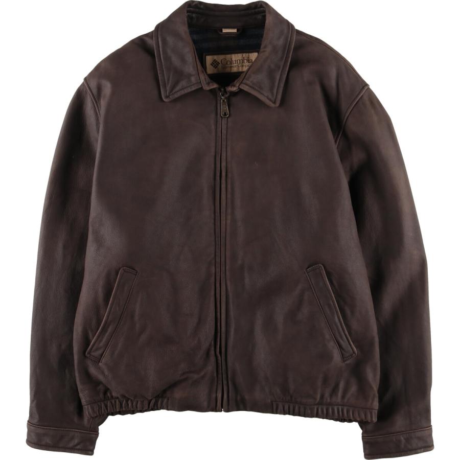 Columbia（コロンビア） 古着 レザーブルゾンタイプ メンズXL相当