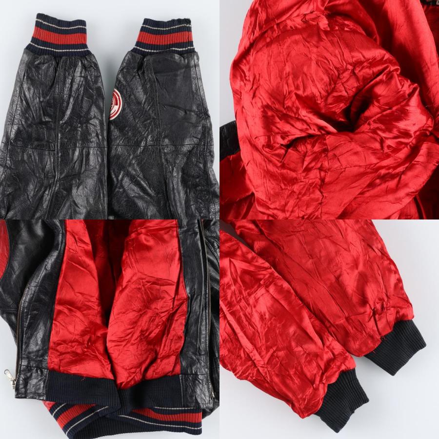 古着 NHL DETROIT RED WINGS デトロイトレッドウィングス オールレザー