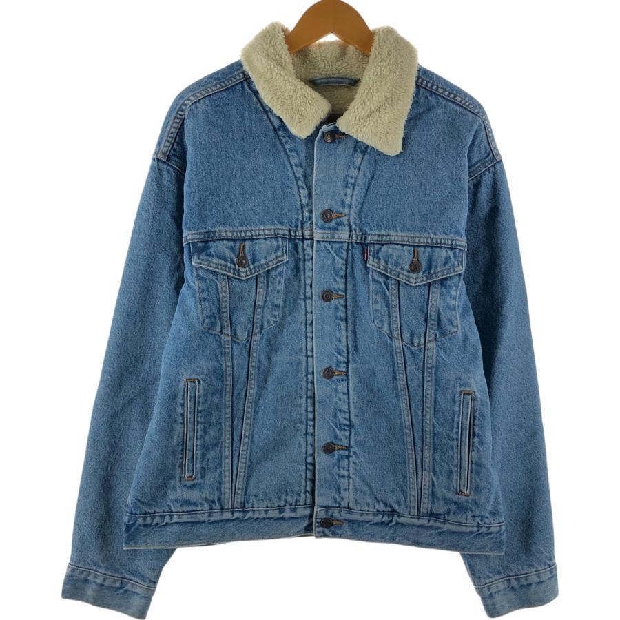 【メキシコ製】Levi's 70520-0315 デニムボアジャケット XXL Levi's（リーバイス） 古着 Levi's 70520-0315 デニムボアジャケット
