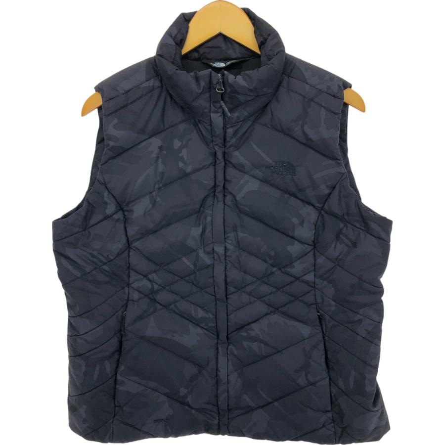 THE NORTH FACE - 古着 ザノースフェイス THE NORTH FACE 総柄 550フィルパワー グースダウンベスト レディースL相当 /eaa503606 THE NORTH FACE 古着 ザノースフェイス 総柄 550フィルパワー