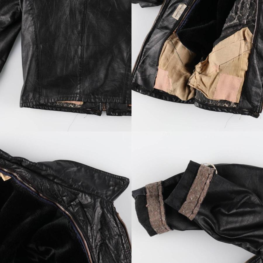 古着 GRATEFUL DEAD グレイトフルデッド ライナー付き レザーブルゾン  