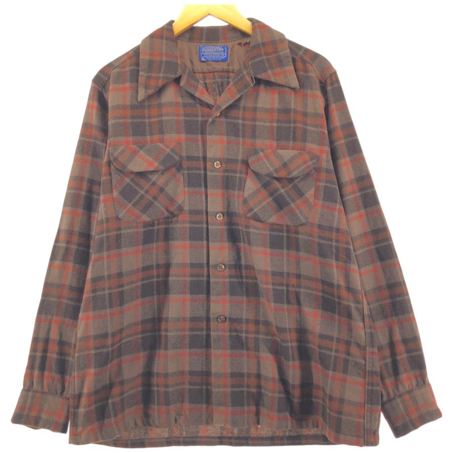 PENDLETON 古着 70年代 ペンドルトン ボードシャツ チェック柄