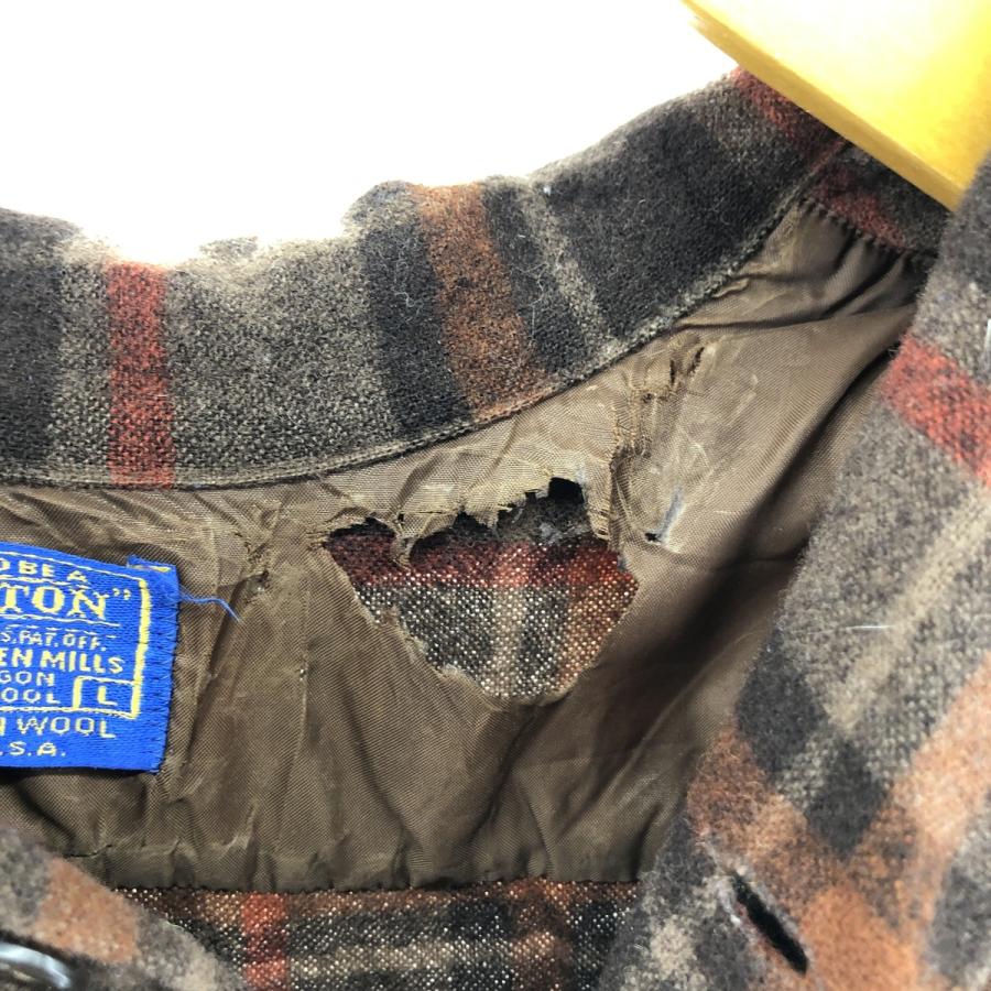 PENDLETON 古着 70年代 ペンドルトン ボードシャツ チェック柄