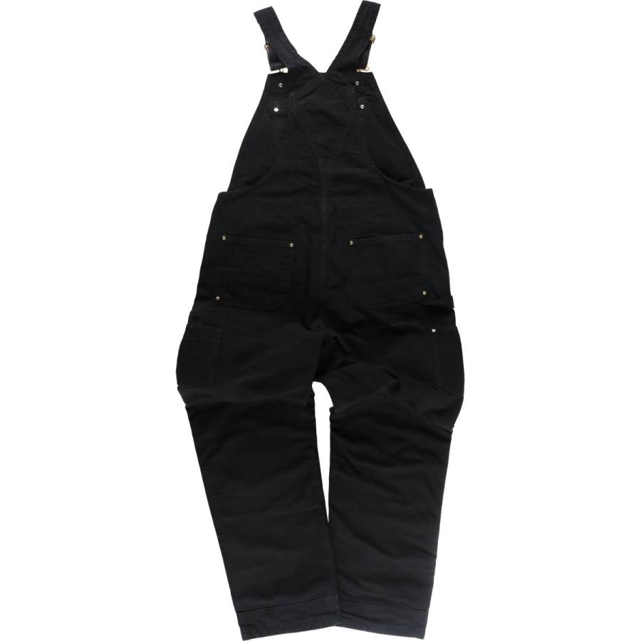 carhartt ブラックダックオーバーオール ダブルニー Carhartt（カーハート） 古着 ダブルニー ダック オーバーオール