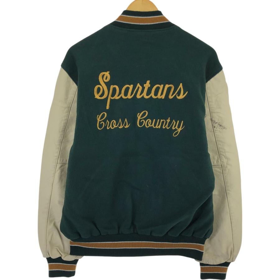 古着 70~80年代 HOLLOWAY VALLEY SPORTING GOODS 袖革ウール 古着 70~80年代 HOLLOWAY VALLEY SPORTING GOODS 袖革ウール