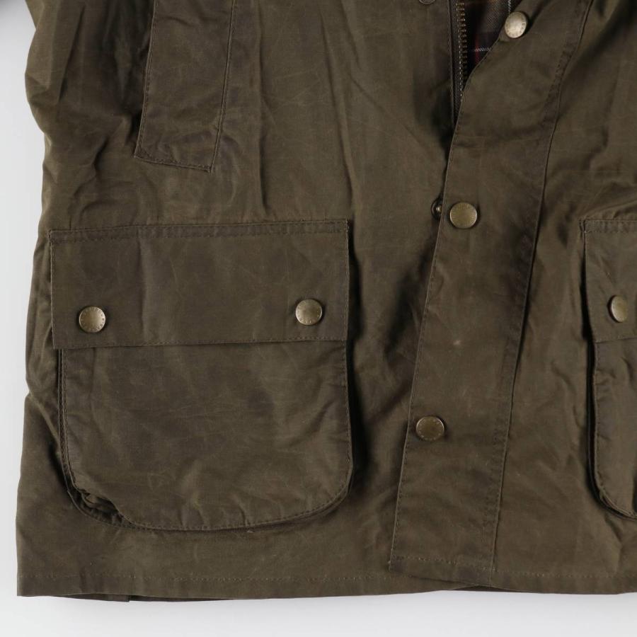 古着 バブアー Barbour ワックスコットン オイルドジャケット メンズL