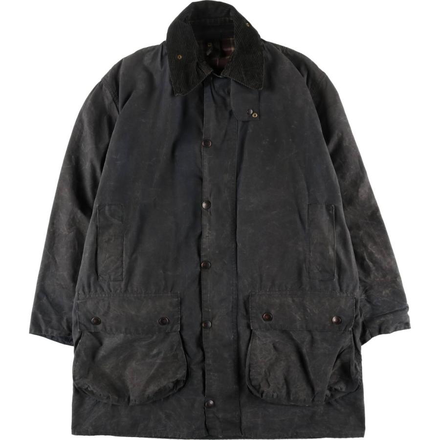 古着 90年代 バブアー Barbour BORDER 旧3ワラント ワックスコットン
