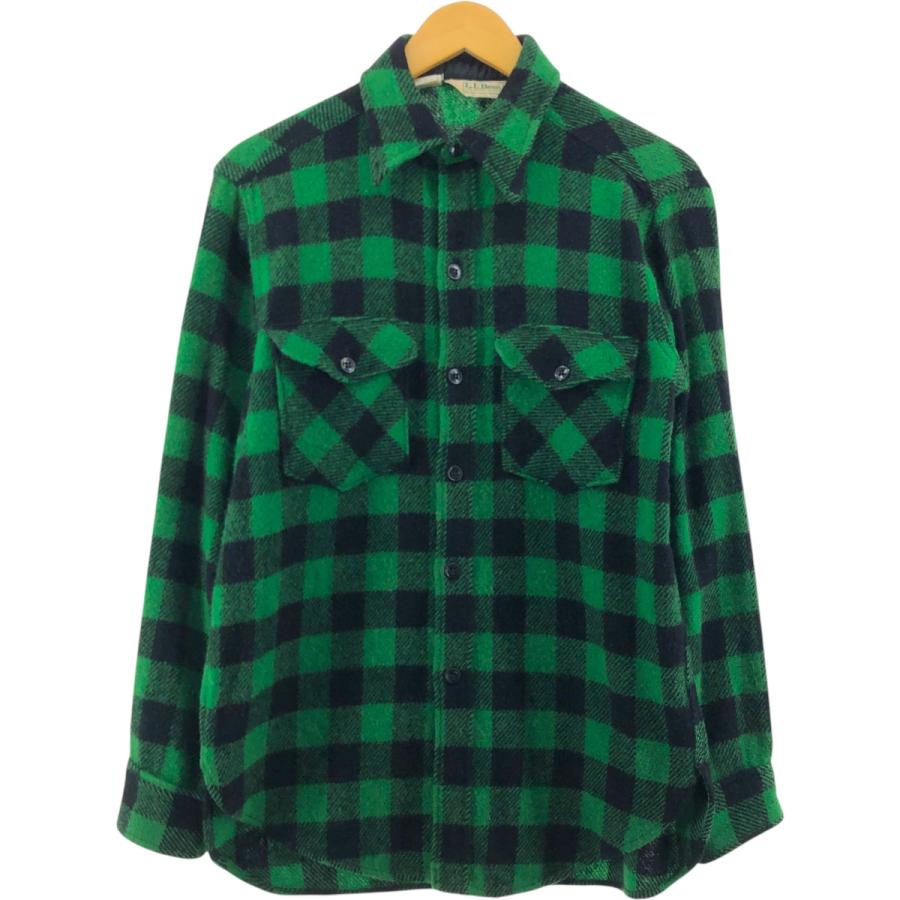 古着 80年代 エルエルビーン L.L.Bean バッファローチェック ウール  