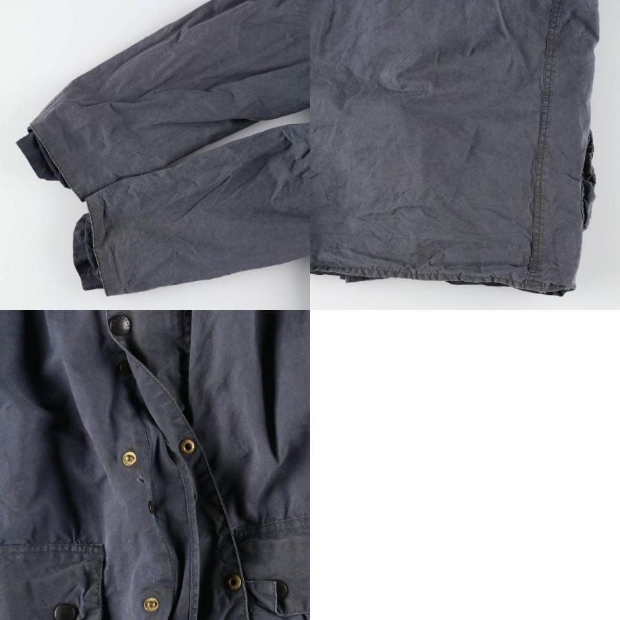 古着 80年代 バブアー ボーダー 旧3ワラント ワックスコットン