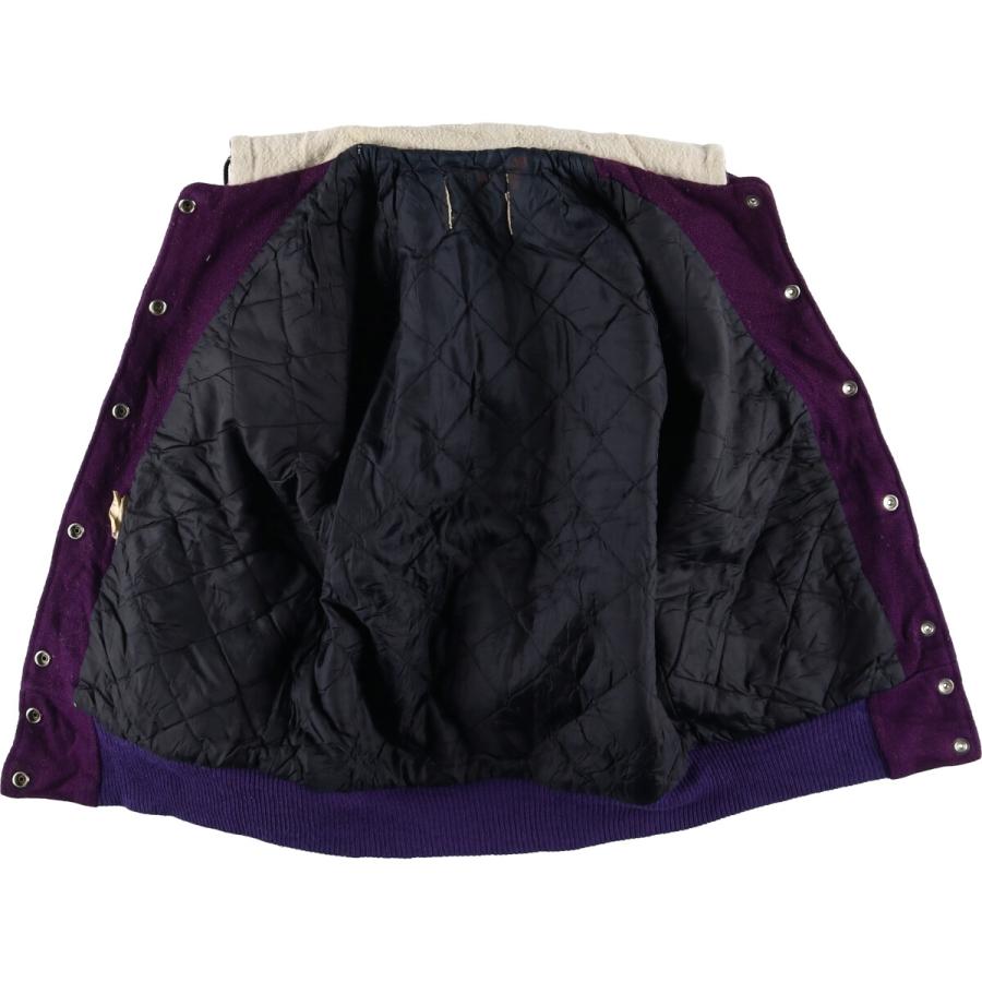 古着 フード付き セーラーカラー ウールスタジャン アワードジャケット