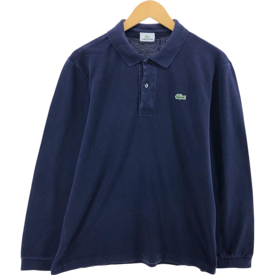 希少☆美品✨CHEMESE LACOSTE シュミーズラコステ 長袖 ポロシャツ LACOSTE（ラコステ） 古着 長袖 ポロシャツ メンズL相当 /eaa508246