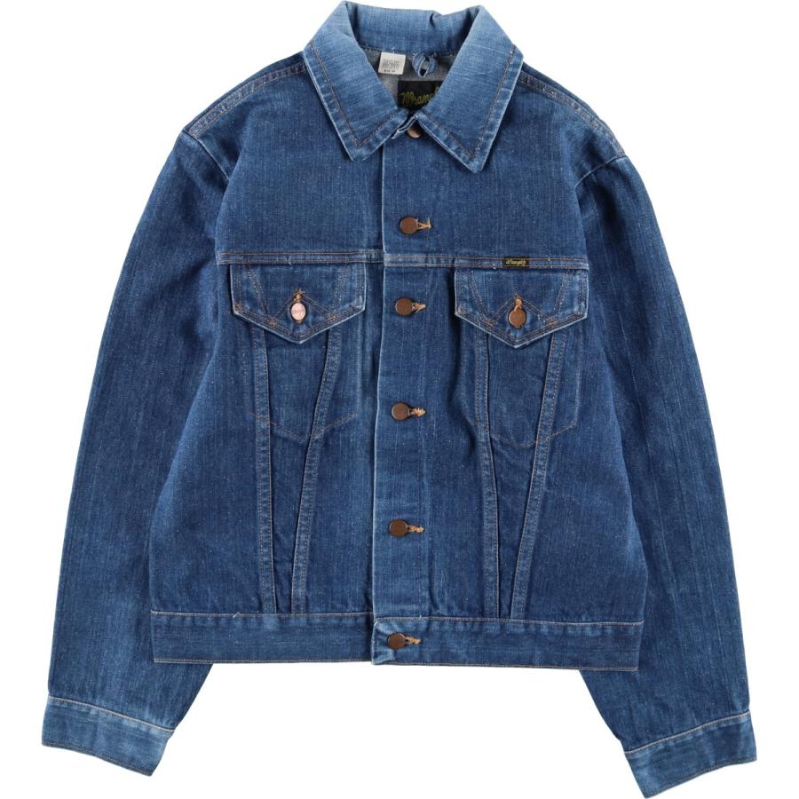 Wrangler 古着 70年代 ラングラー 黒タグ デニムジャケット G Wrangler 古着 70年代 ラングラー 黒タグ デニムジャケット G
