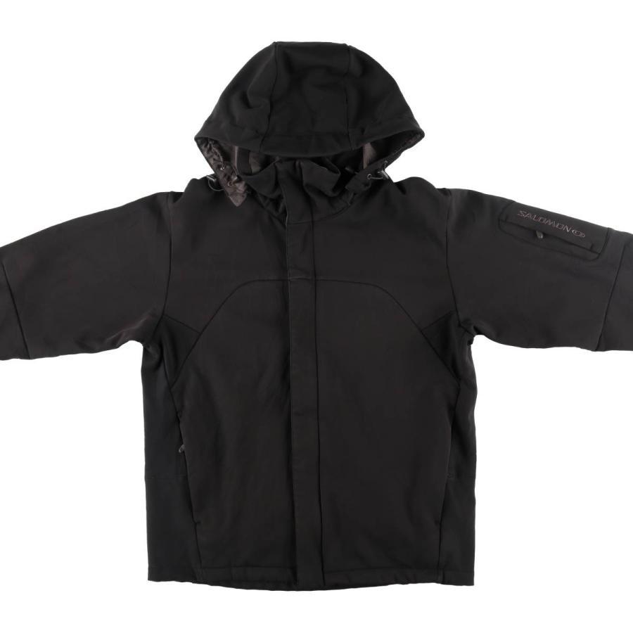 古着 サロモン SALOMON フード付き ソフトシェルジャケット メンズM  