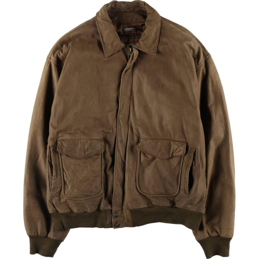 古着 ビックサイズ WILSON ADVENTURE BOUND A-2タイプ レザーフライト  