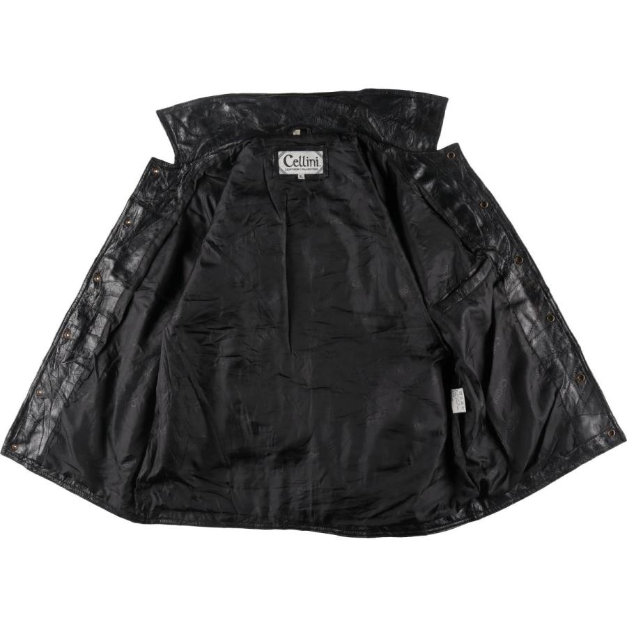 古着 CELLINI レザーブルゾンタイプ メンズL相当 /eaa511103 : 古着屋  