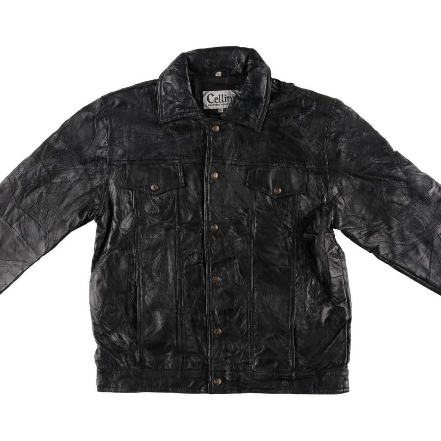 古着 CELLINI レザーブルゾンタイプ メンズL相当 /eaa511103 : 古着屋  