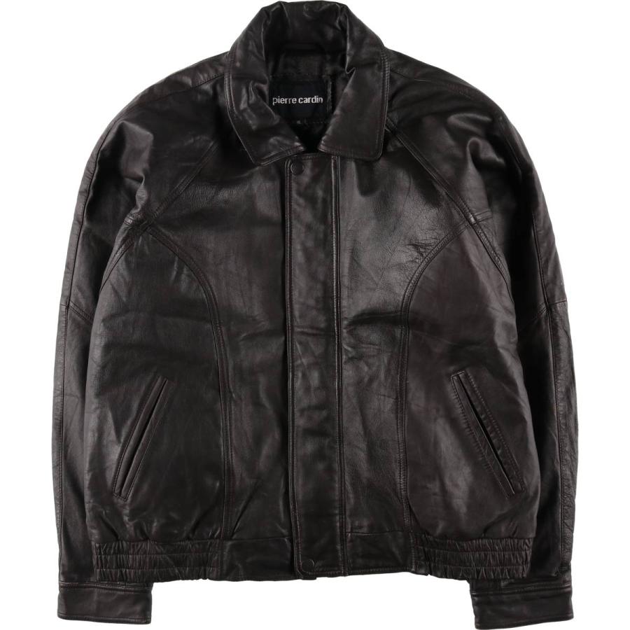 pierre cardin 古着 ピエールカルダン Pierre Cardin レザーブルゾン  