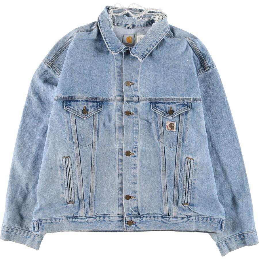 【超希少】90年代ヴィンテージCARHARTTデニムジャケット Carhartt 古着 90年代 カーハート デニムジャケット Gジャン USA