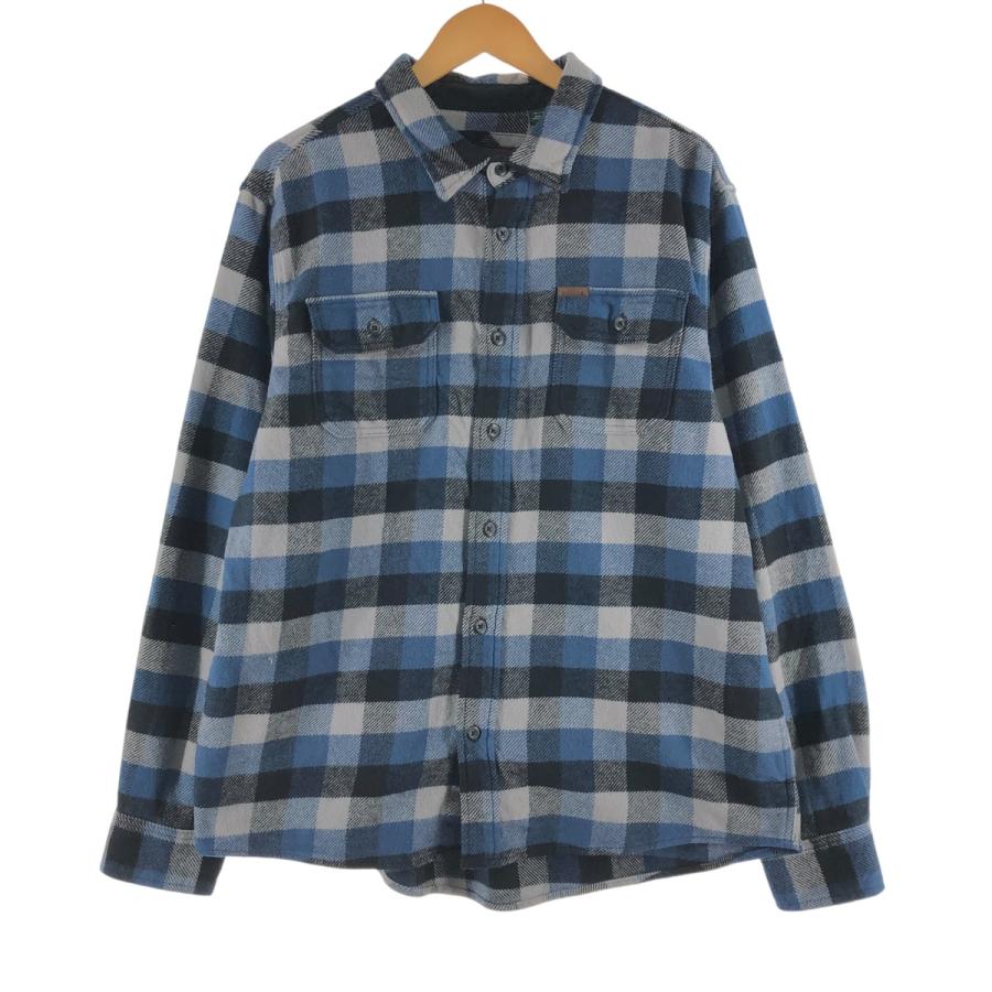 【希少】ORVIS ネルシャツ XL 古着 オービス ORVIS 長袖 ヘビーネルチェックシャツ メンズXL相当