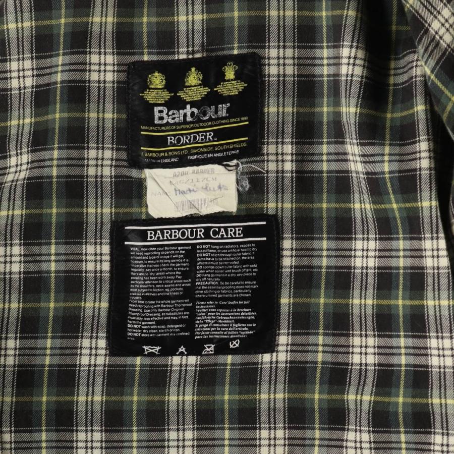 古着 80~90年代 バブアー ビデイル 旧3ワラント フード付き ワックス