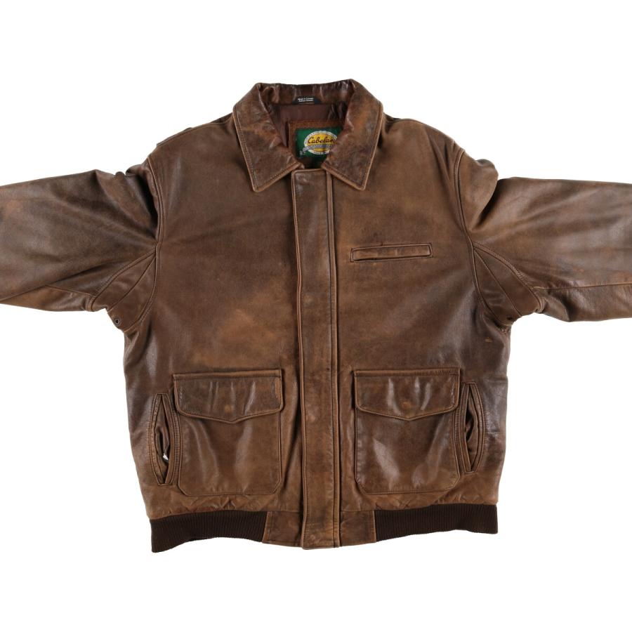 古着 90~00年代 カベラス Cabelas レザーフライトジャケット