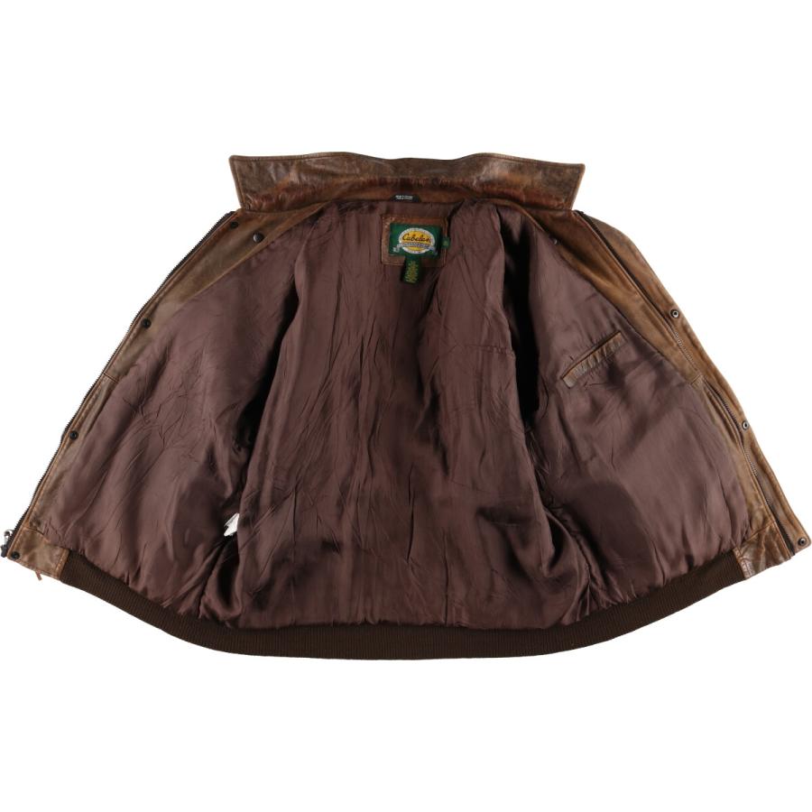 カナダ製 Cabela's カベラス G-1 フライトジャケットレザージャケット 古着 90~00年代 カベラス Cabelas レザーフライトジャケット