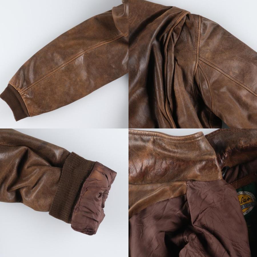 カナダ製 Cabela's カベラス G-1 フライトジャケットレザージャケット 古着 90~00年代 カベラス Cabelas レザーフライトジャケット