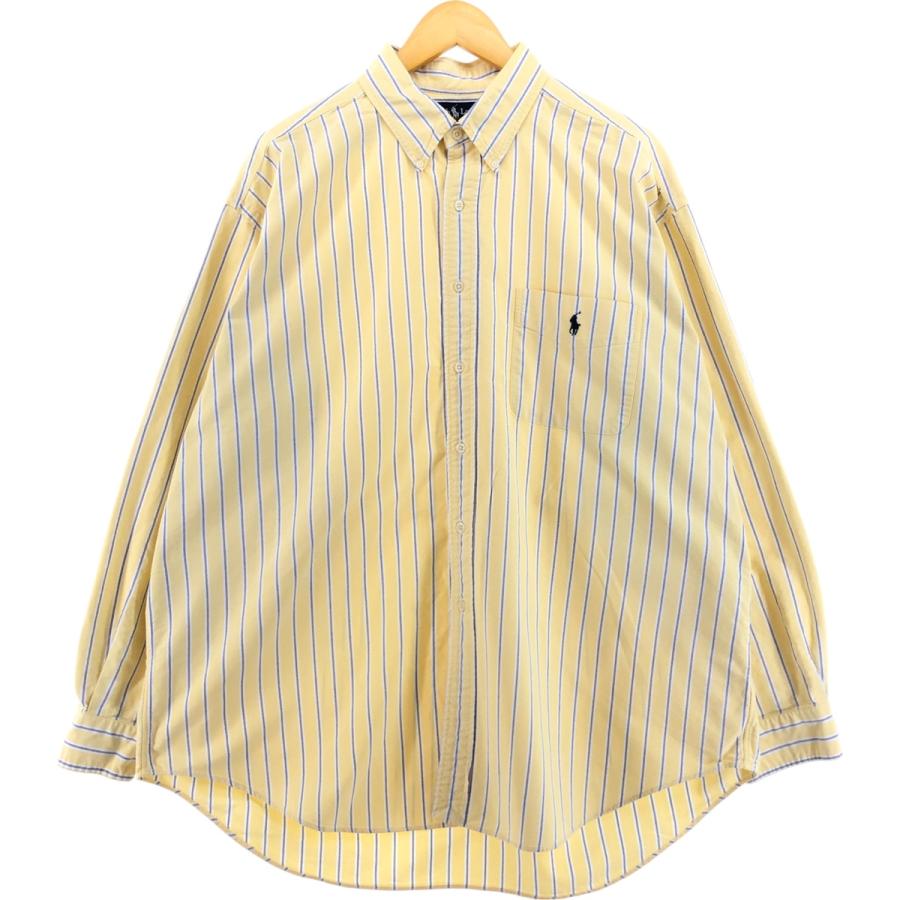 古着 ラルフローレン Ralph Lauren BIG SHIRT 長袖 ボタンダウン