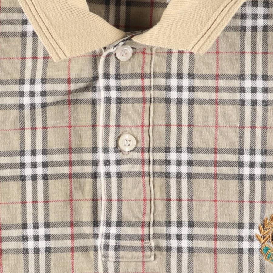 BURBERRY 古着 バーバリー Burberry's 長袖 チェック ポロシャツ