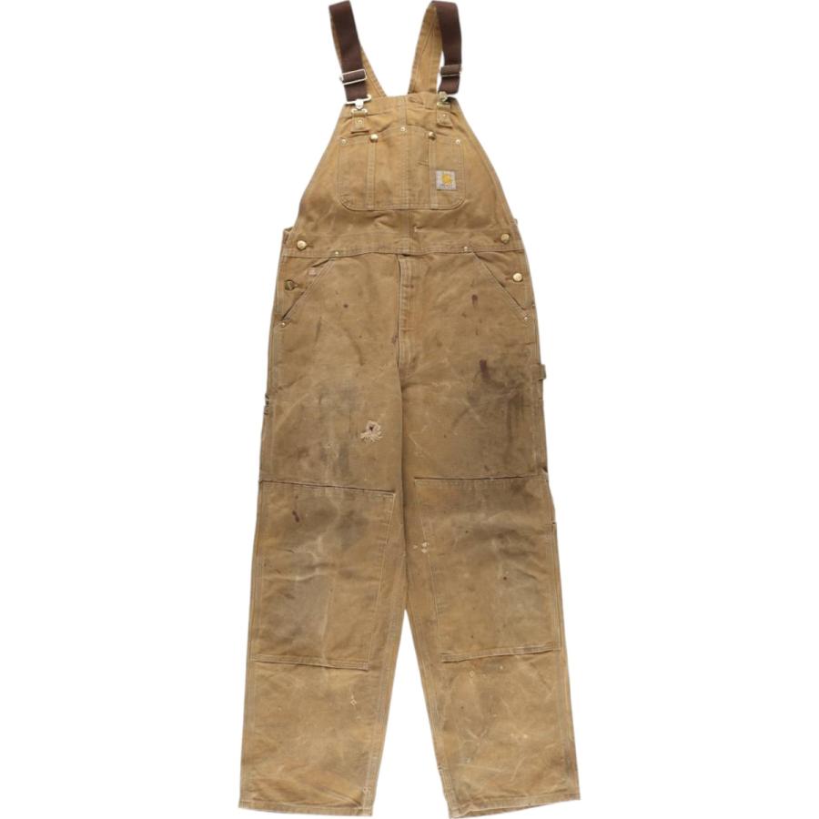 状態良好　carhartt USA製　オーバーオール　ダブルニー 36×32 USA製Carharttダブルニーオーバーオール | CUSTOM FEVER
