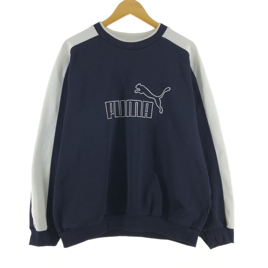 PUMA（プーマ） 古着 90~00年代 ロゴスウェットシャツ トレーナー 