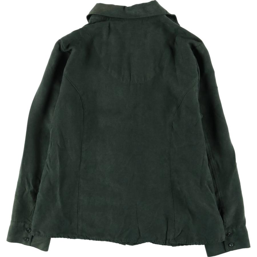 古着 クラフトアンドバロー CROFT&amp;BARROW フルジップ 長袖 フェイクスエードシャツ レディースM相当 /eaa525711 古着 クラフトアンドバロー CROFT AND BARROW フルジップ 長袖