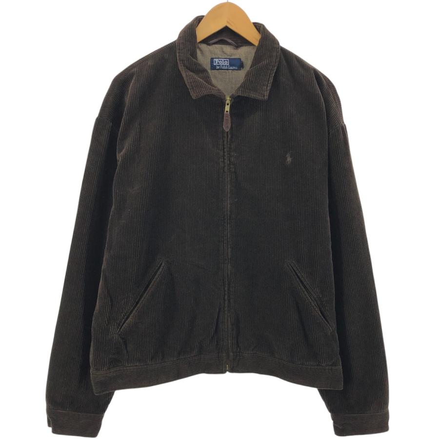 Polo by Ralph Lauren コーデュロイ　スイングトップ　黒　XL Polo by Ralph Lauren コーデュロイ スイングトップ 黒 XL