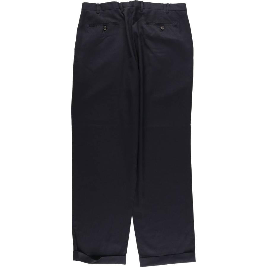 美品 ローレンラルフローレン 2タック スラックス 黒 W34相当 ダブル 古着 ラルフローレン Ralph Lauren POLO RALPH LAUREN ツータック