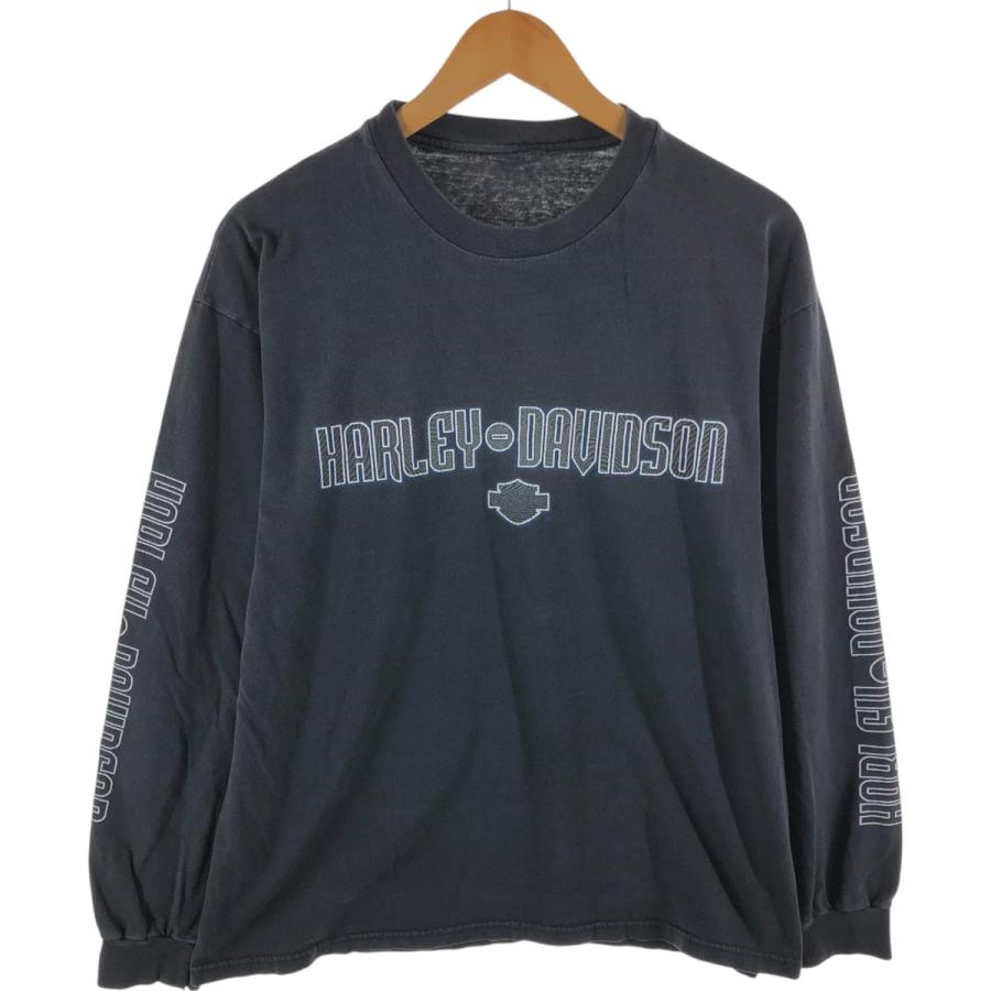 90s USA製 HARLEY DAVIDSON ロンT ハーレーダビットソン 90s USA製 Harley Davidson Tiger 長袖Tシャツ