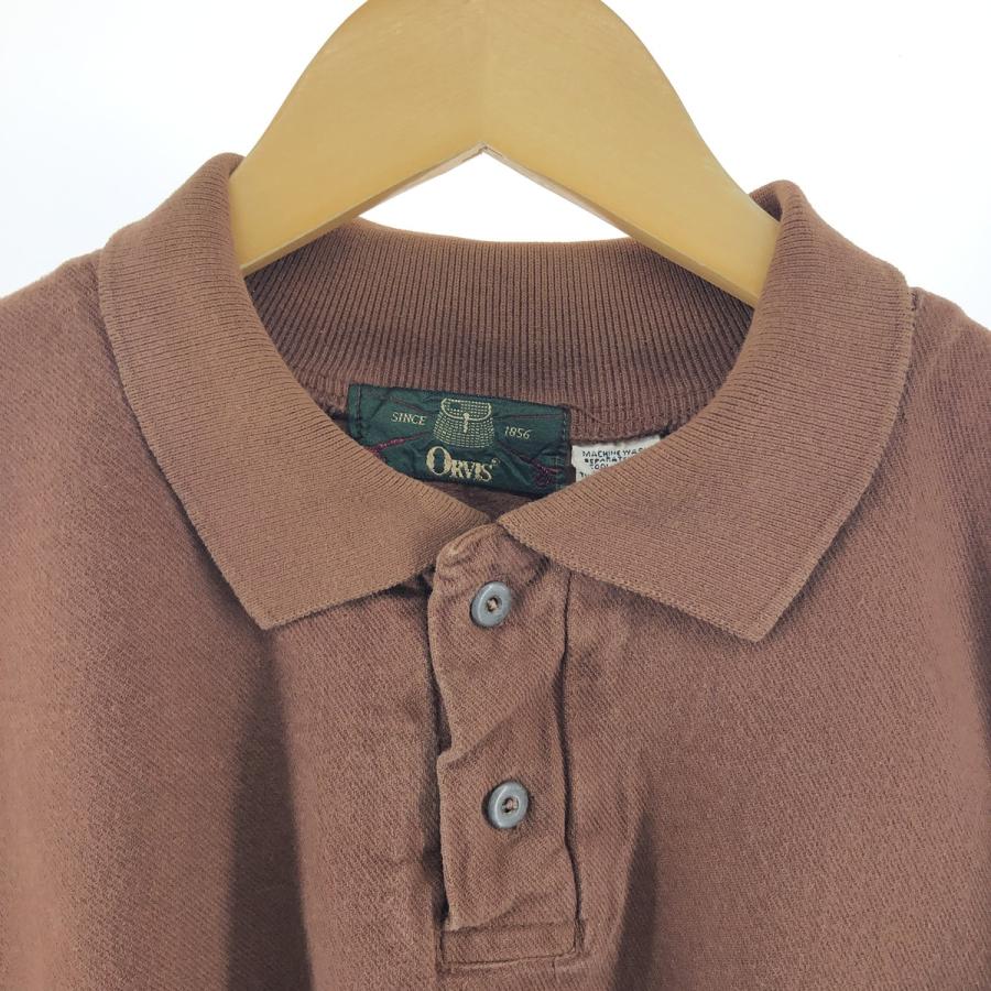 古着 90年代 オービス ORVIS 襟付きハーフボタン スウェット