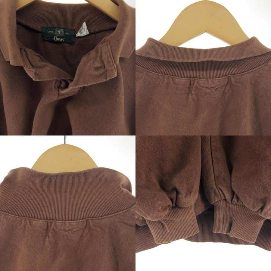 古着 90年代 オービス ORVIS 襟付きハーフボタン スウェット