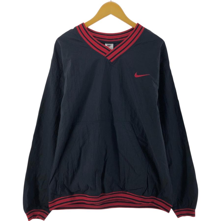 NIKE（ナイキ） 古着 90年代 NIKE Vネック ナイロンプルオーバー