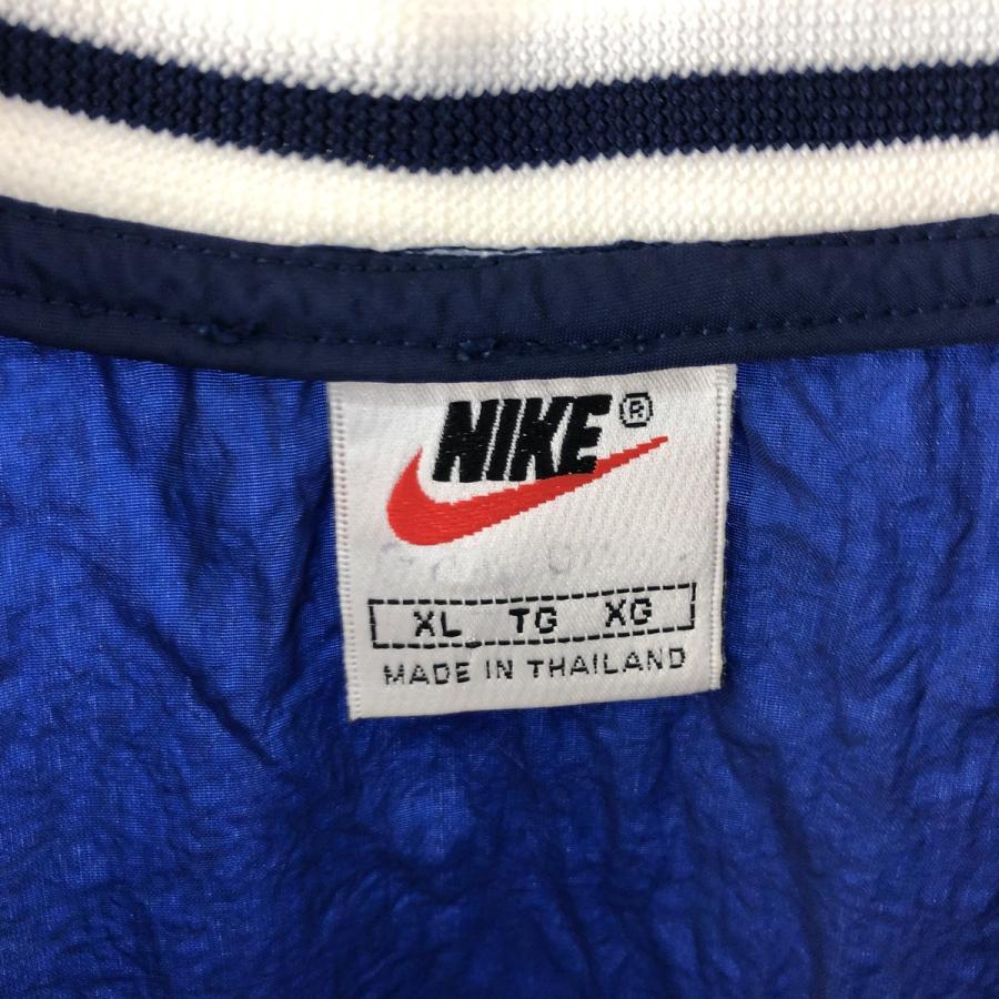 NIKE 古着 90年代 ナイキ Vネック ナイロンプルオーバー メンズ NIKE 古着 90年代 ナイキ Vネック ナイロンプルオーバー メンズ