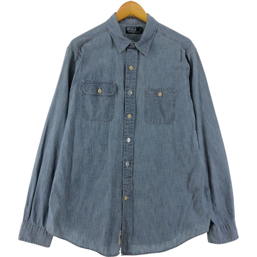Polo Ralph Lauren 長袖シャツ★シャンブレー POLO RALPH LAUREN (ポロラルフローレン) シャンブレー ボタン