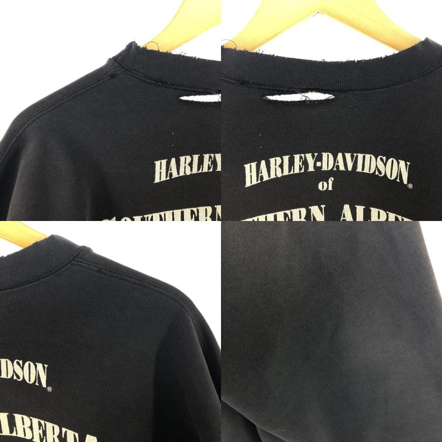 ハーレーダビッドソン　スウェット　トレーナー　イーグルプリント 古着 ハーレーダビッドソン Harley-Davidson 鷲柄 イーグル柄