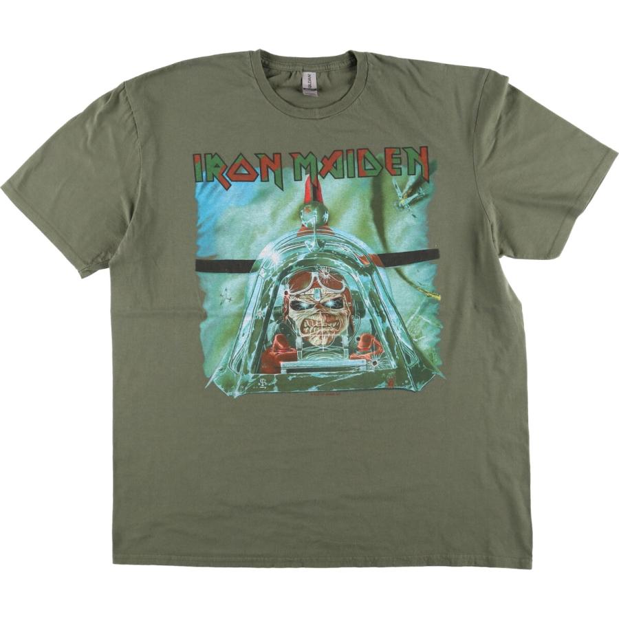 GILDAN - IRON MAIDEN Tシャツ アイアンメイデン バンドTシャツ サイズL IRON MAIDEN アイアンメイデン バンドTシャツ プリントT 黒 XL